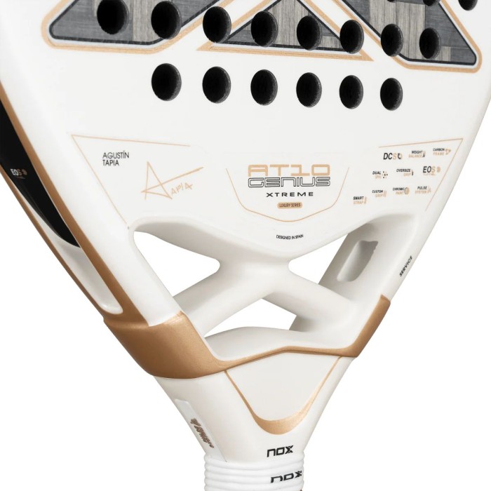 NOX at10 genius 12k alum xtreme padel rakete ar Agustin Tapia