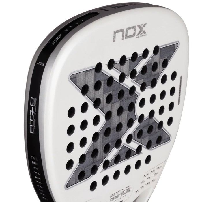 NOX at10 genius attack 12k alum xtreme padel racket by agustin tapia