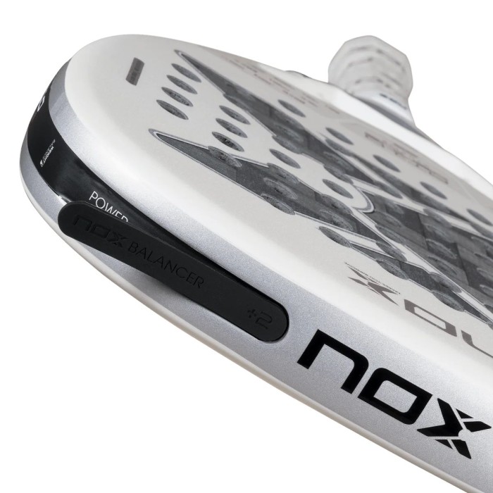 NOX at10 genius attack 12k alum xtreme padel racket by agustin tapia
