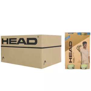 Box of 12 packs of 2 tubes of 3 balls HEAD padel pro s+