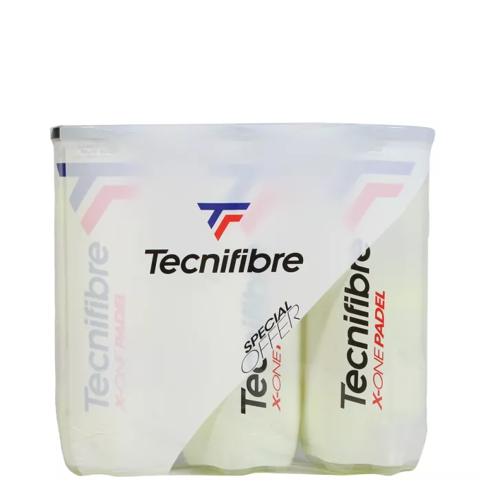 Tripack of 3 TECNIFIBRE tour padel balls