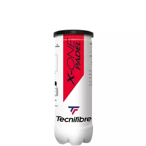 Tube of 3 TECNIFIBRE x-one padel balls