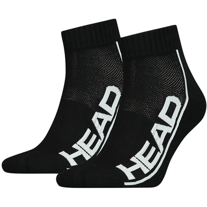 2 pairs of HEAD tennis stripe quarter socks