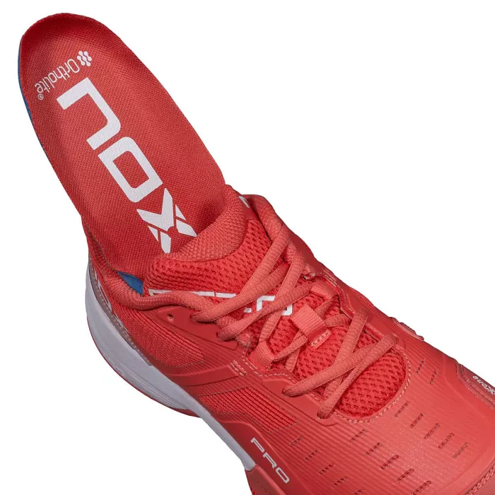 Chaussures NOX padel femme at10 pro sea coral/white