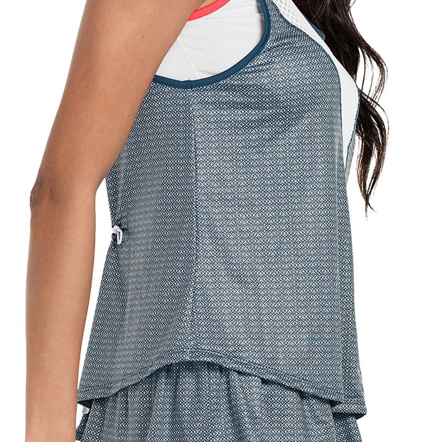 Women's LUCKY IN LOVE royal palm layer tank top