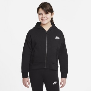 Junioru meitenēm NIKE Club rāvējslēdzēja kapuce