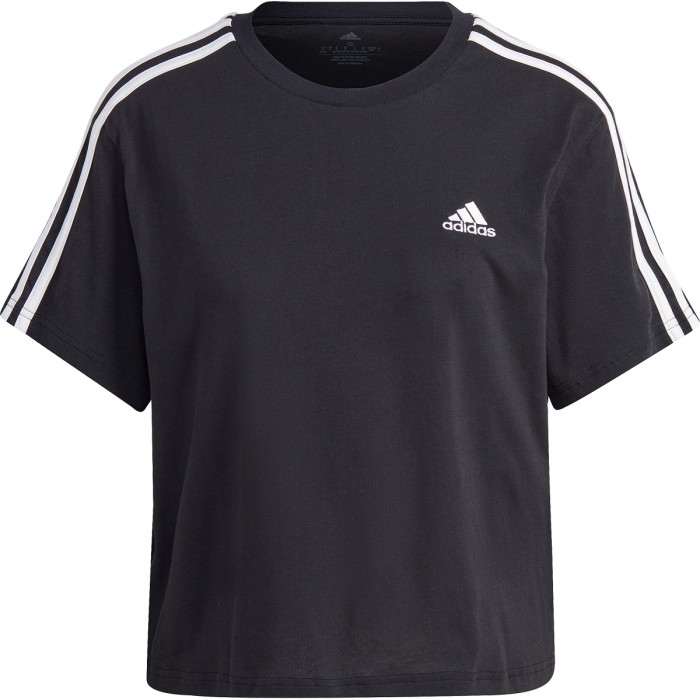 Women's ADIDAS 3 stripes crop top t-shirt