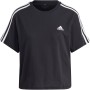Women's ADIDAS 3 stripes crop top t-shirt