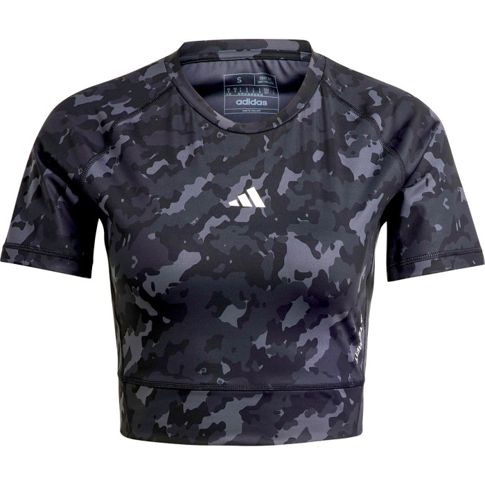 Women's ADIDAS print crop t-shirt