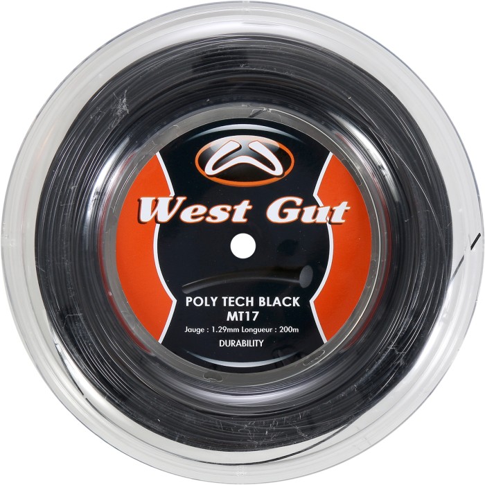 WEST GUT mt17 poly tech black tennis spool (spool - 200m)