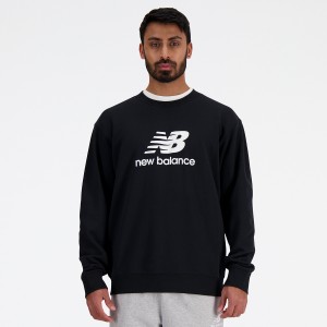 NEW BALANCE Essentials French Terry Logo Crew sporta džemperis