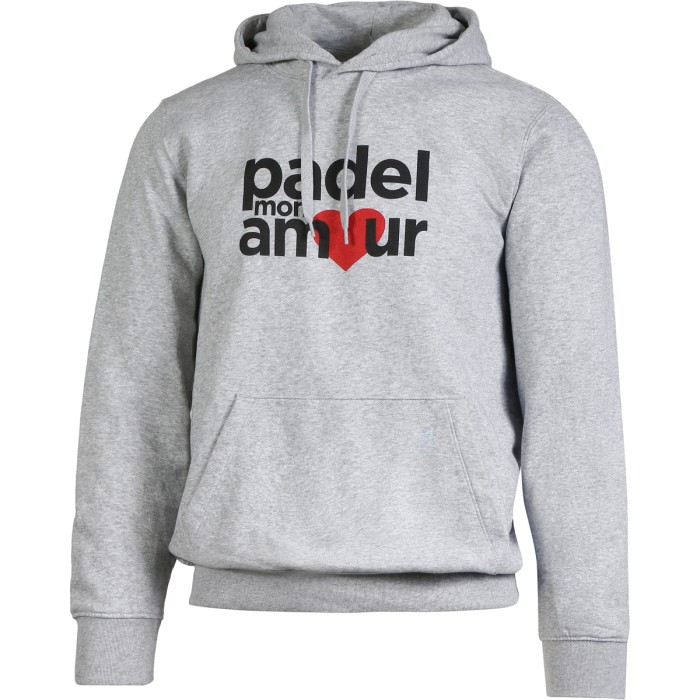 PADEL MON AMOUR kokvilnas džemperis ar kapuci