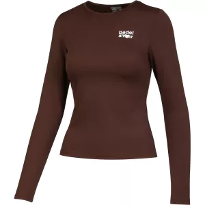 T-shirt manches longues femme technique PADEL MON AMOUR