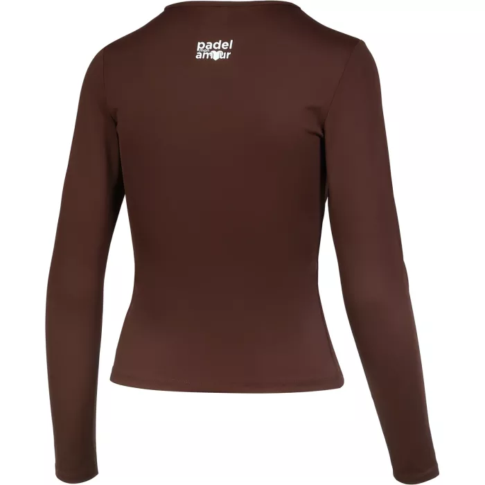 T-shirt manches longues femme technique PADEL MON AMOUR