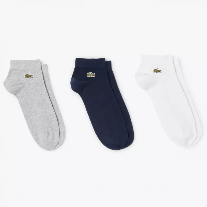 3 paires de chaussettes LACOSTE perfomance low cut