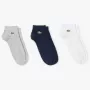3 paires de chaussettes LACOSTE perfomance low cut