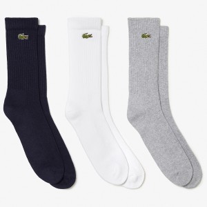 3 paires de chaussettes LACOSTE athlete (mid)