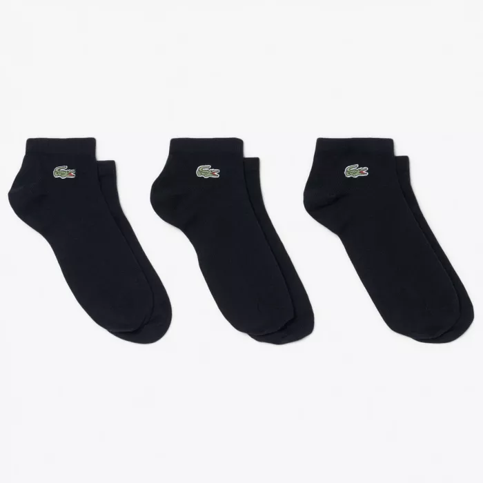 3 pāri LACOSTE klasiskās zemas zeķes