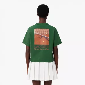 T-shirt LACOSTE femme roland garros graphique