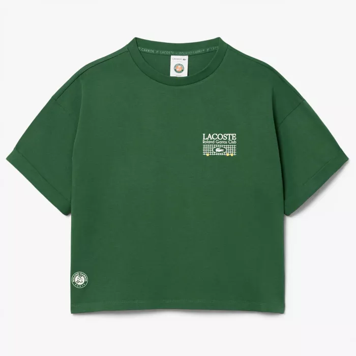 T-shirt LACOSTE femme roland garros graphique