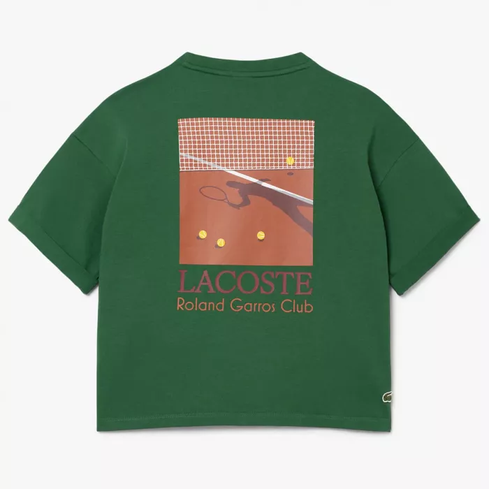 T-shirt LACOSTE femme roland garros graphique