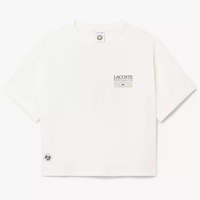 T-shirt LACOSTE femme roland garros graphique