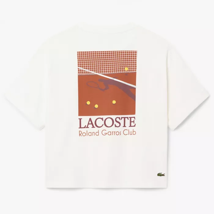 T-shirt LACOSTE femme roland garros graphique