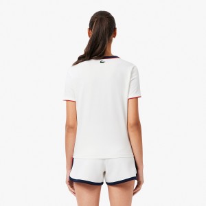 T-shirt LACOSTE femme heritage