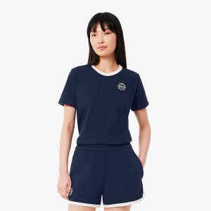 T-shirt LACOSTE femme heritage