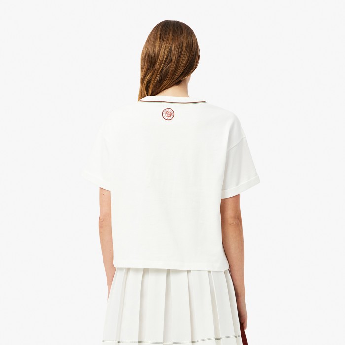 T-shirt LACOSTE femme roland-garros club