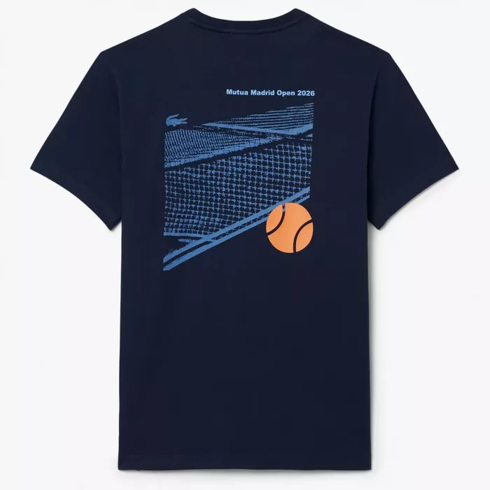 T-shirt LACOSTE mutua madrid open graphqiue