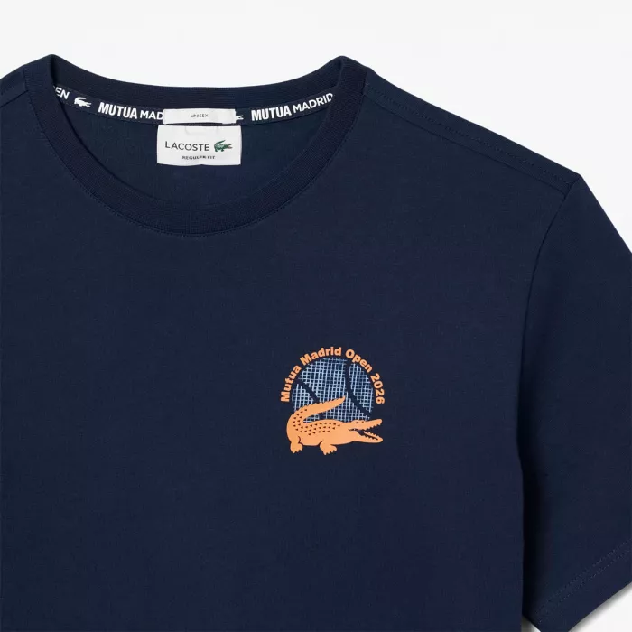 T-shirt LACOSTE mutua madrid open graphqiue