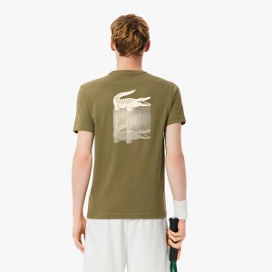 T-shirt LACOSTE core performance croco graphic