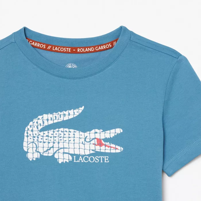 LACOSTE junioru Roland-Garros T-krekls