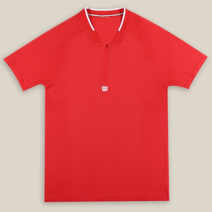 WILSON  seamless zip henley series 2.0 t-shirt