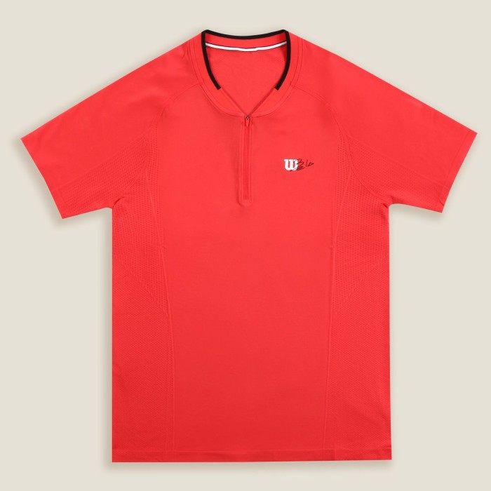 WILSON bela series seamless zip henley 2.0 t-shirt