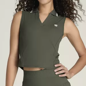 Polo WILSON femme rib sleeveless