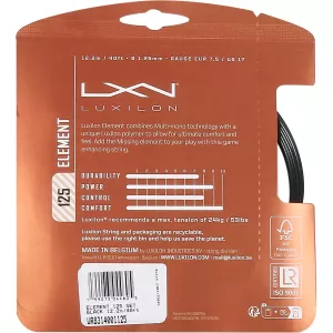 LUXILON Element Black tenisa stīga (12 metri)
