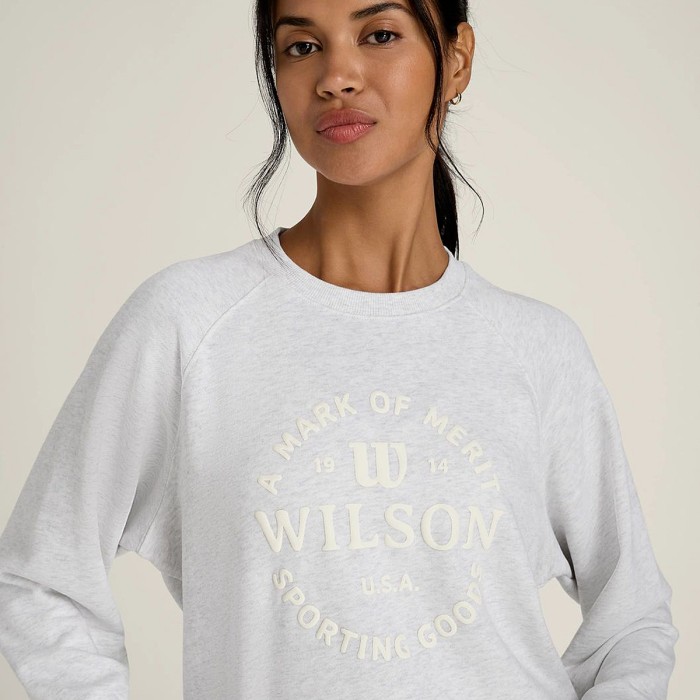 WILSON sieviešu Grant Park Crew klasiskā džemperis
