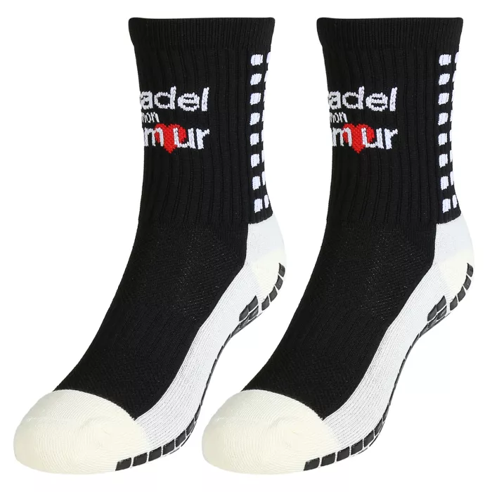 2 pāri PADEL MON AMOUR neslīdošo zeķu, universāls izmērs (vidēja garuma)