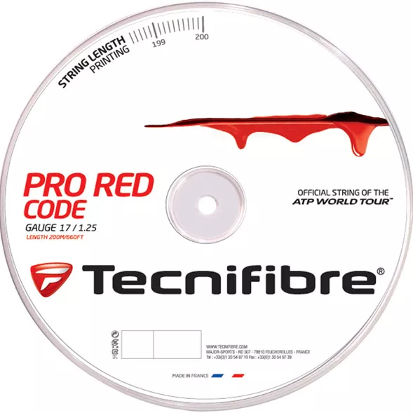 TECNIFIBRE pro red code spool (200 metres)