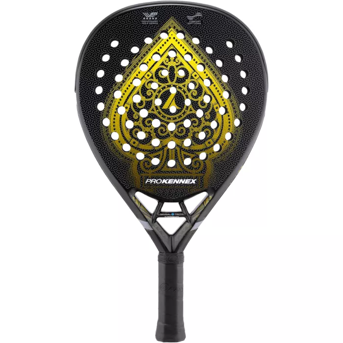 Kennex kinetic black ace gold pro padel racquet