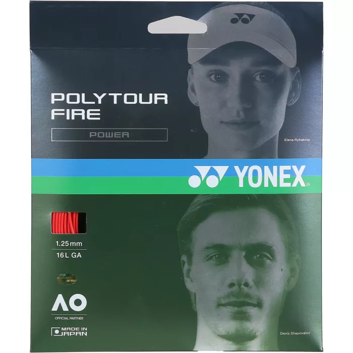 YONEX Polytour Fire tenisa stīga (12 metri)