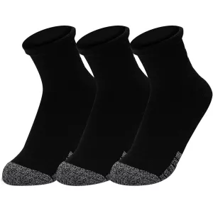 Pack of 3 pairs of UNDER ARMOUR unisex heatgear quarter socks