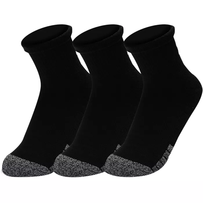 Pack of 3 pairs of UNDER ARMOUR unisex heatgear quarter socks