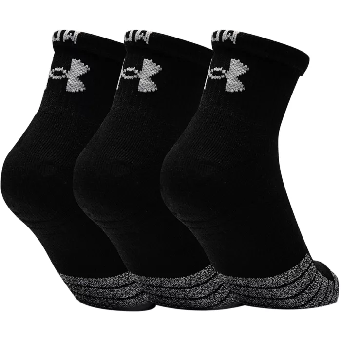 Pack of 3 pairs of UNDER ARMOUR unisex heatgear quarter socks