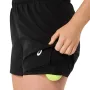 Short ASICS femme court 2in1
