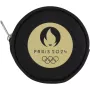 Round black and gold PARIS 2024 cash holder (9x9x2cm)
