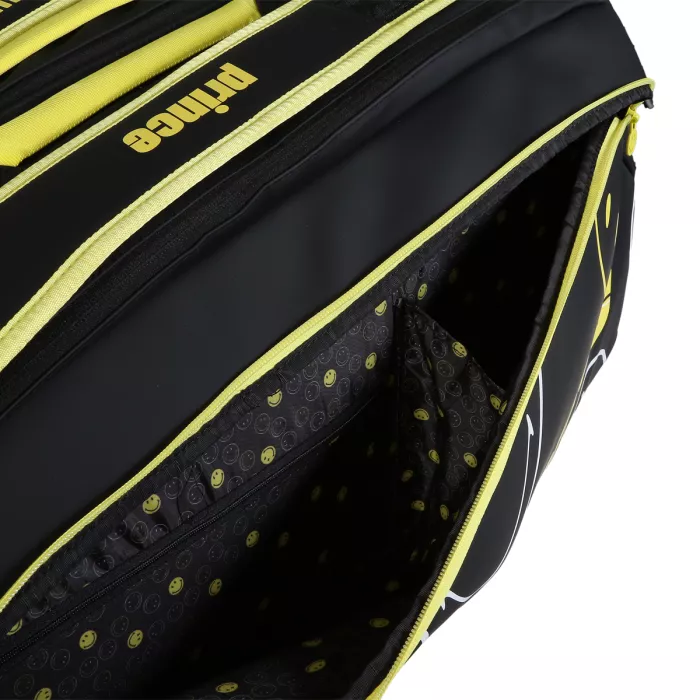 PRINCE/smiley perf 3 comp tennis bag