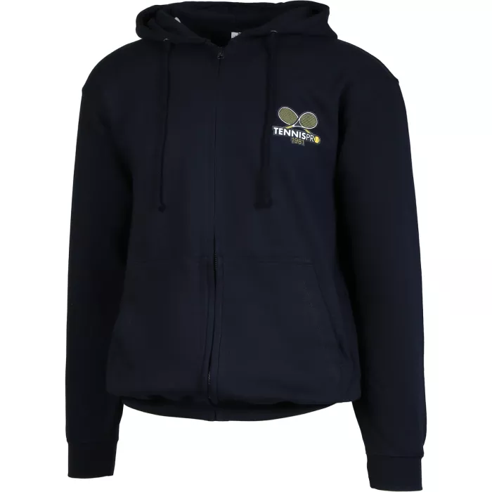 Sweat TENNISPRO mixte a capuche full zip